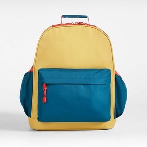NWT Large Crate and Barrel Colorblock backpack